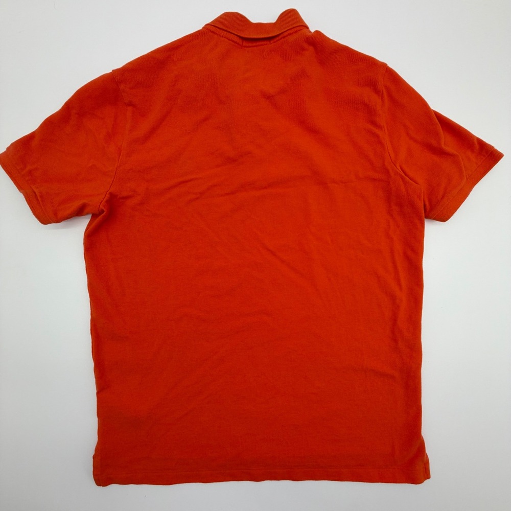 Polo Ralph Lauren Mens Orange Classic Fit Short Sleeve Pique Polo Shirt Medium - Picture 10 of 10